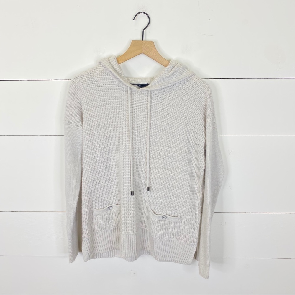 Club Monaco Cashmere Blend Knit Hoodie Size M